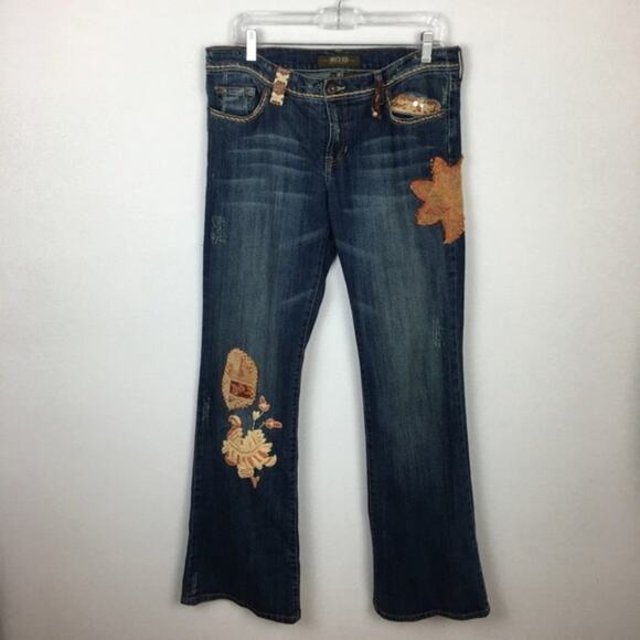 Switch USA Embellished Flared Vintage  Denim size 32 - Picture 2 of 9